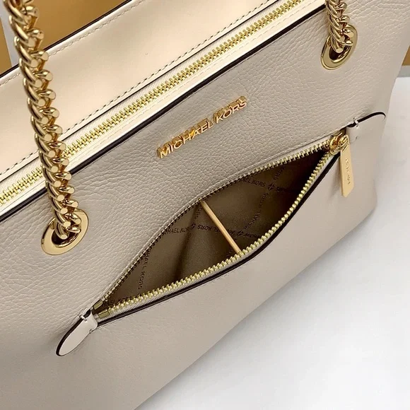 MICHAEL KORS Medium Front Pocket Shoulder Chain Tote & THREE QUARTER ZIP WALLET - Picture 12 of 16